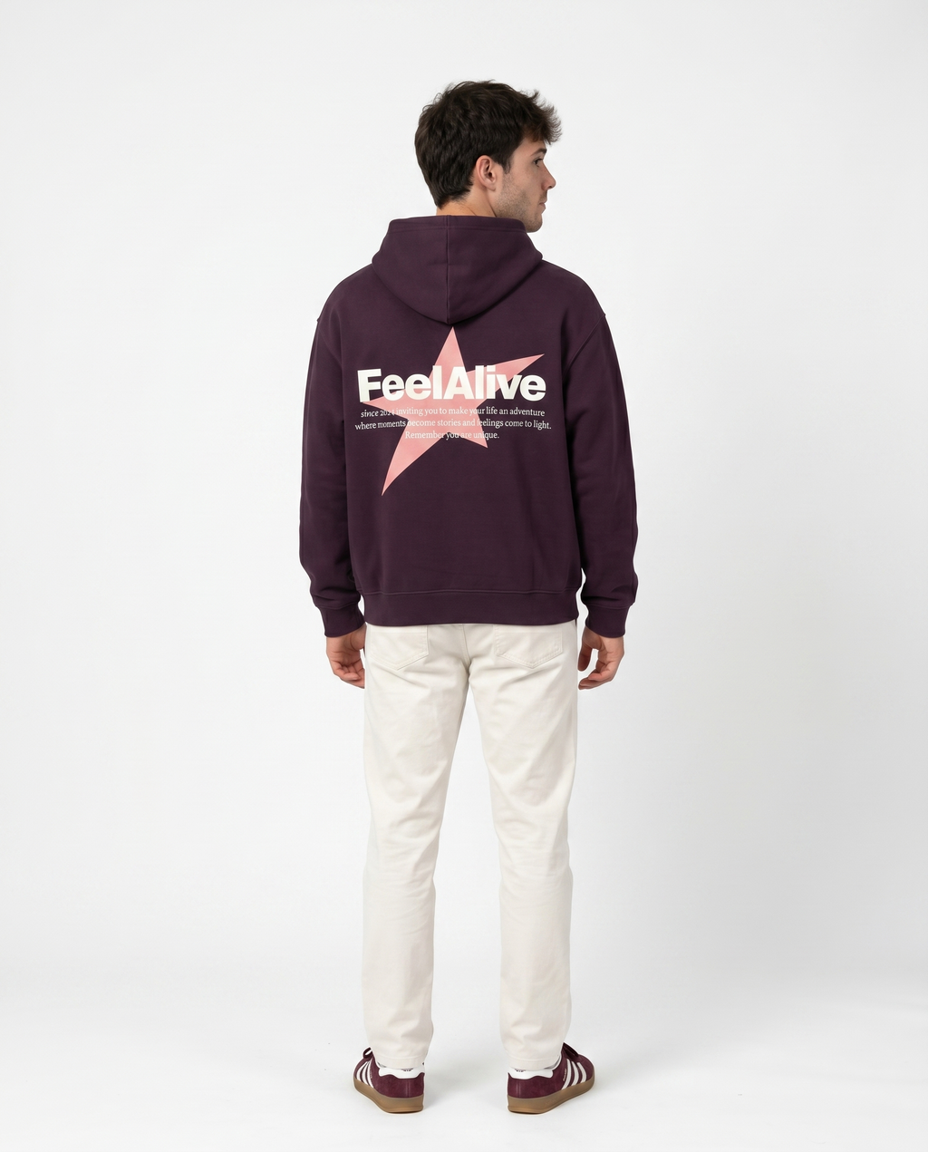 PINK STAR HOODIE