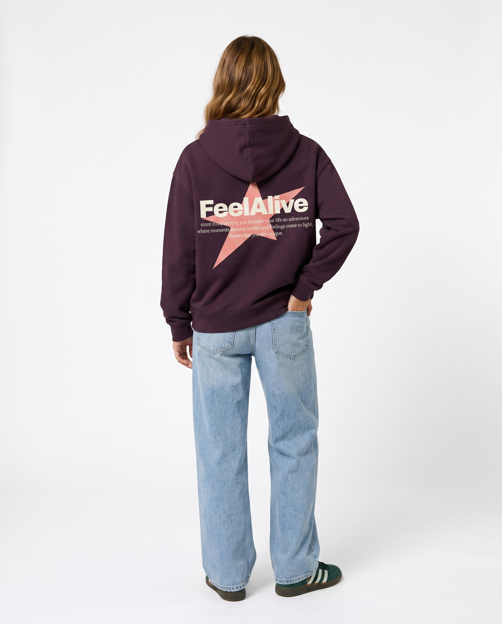 PINK STAR HOODIE